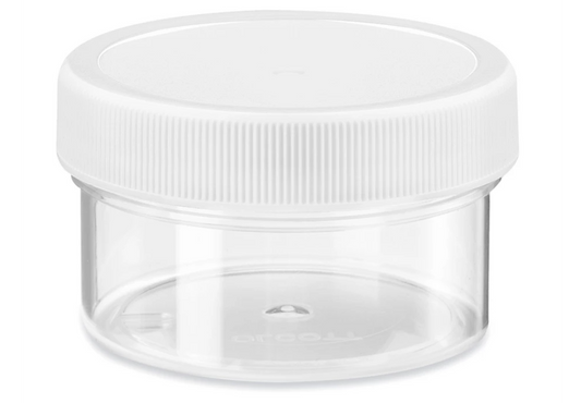 Clear Plastic Jar with Lid - 3 different sizes