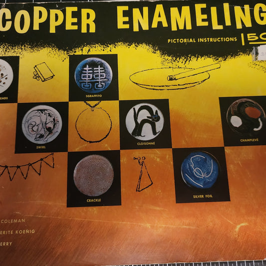 The Emporium Book Shelf - Copper Enameling by Gerry Coleman - Rare
