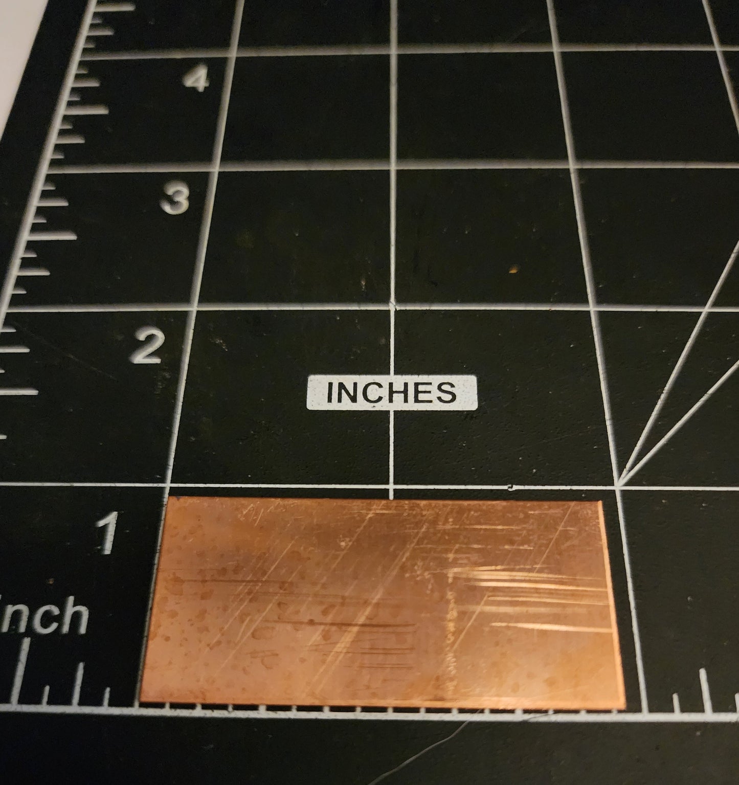 EV004 Copper Blank Rectangle - 1 x 2