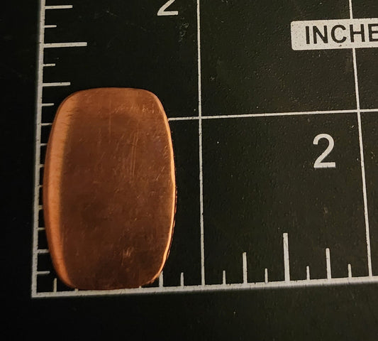 EV005 Copper Blank - Rectangle with Curved Corners
