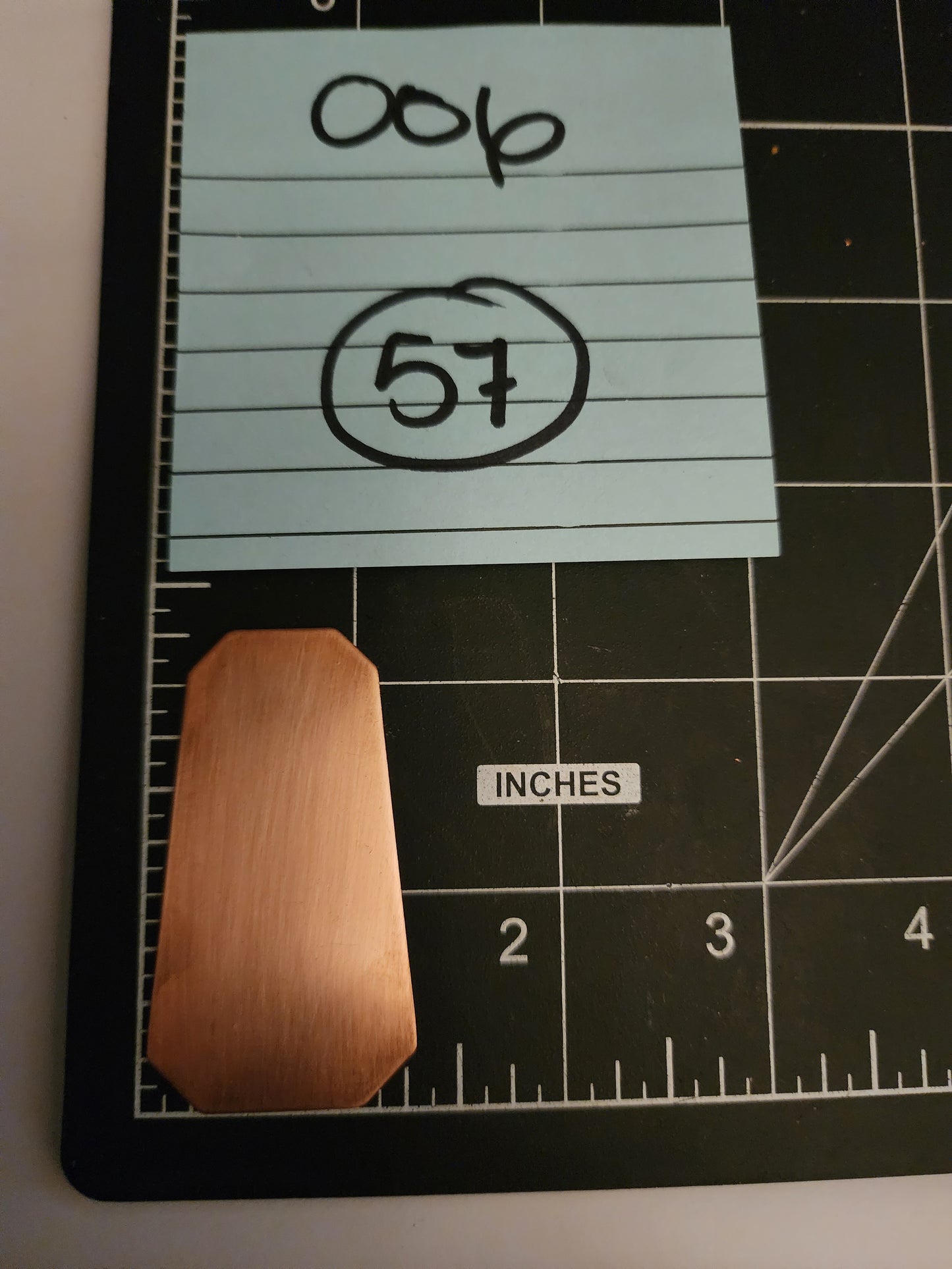 EV006 Copper Blank Rectangle - Squared Corners