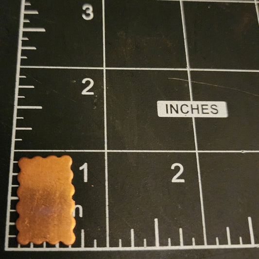 EV015 Copper Blank  Square - Large Tray/Square with lip 4 x 4 1/2"