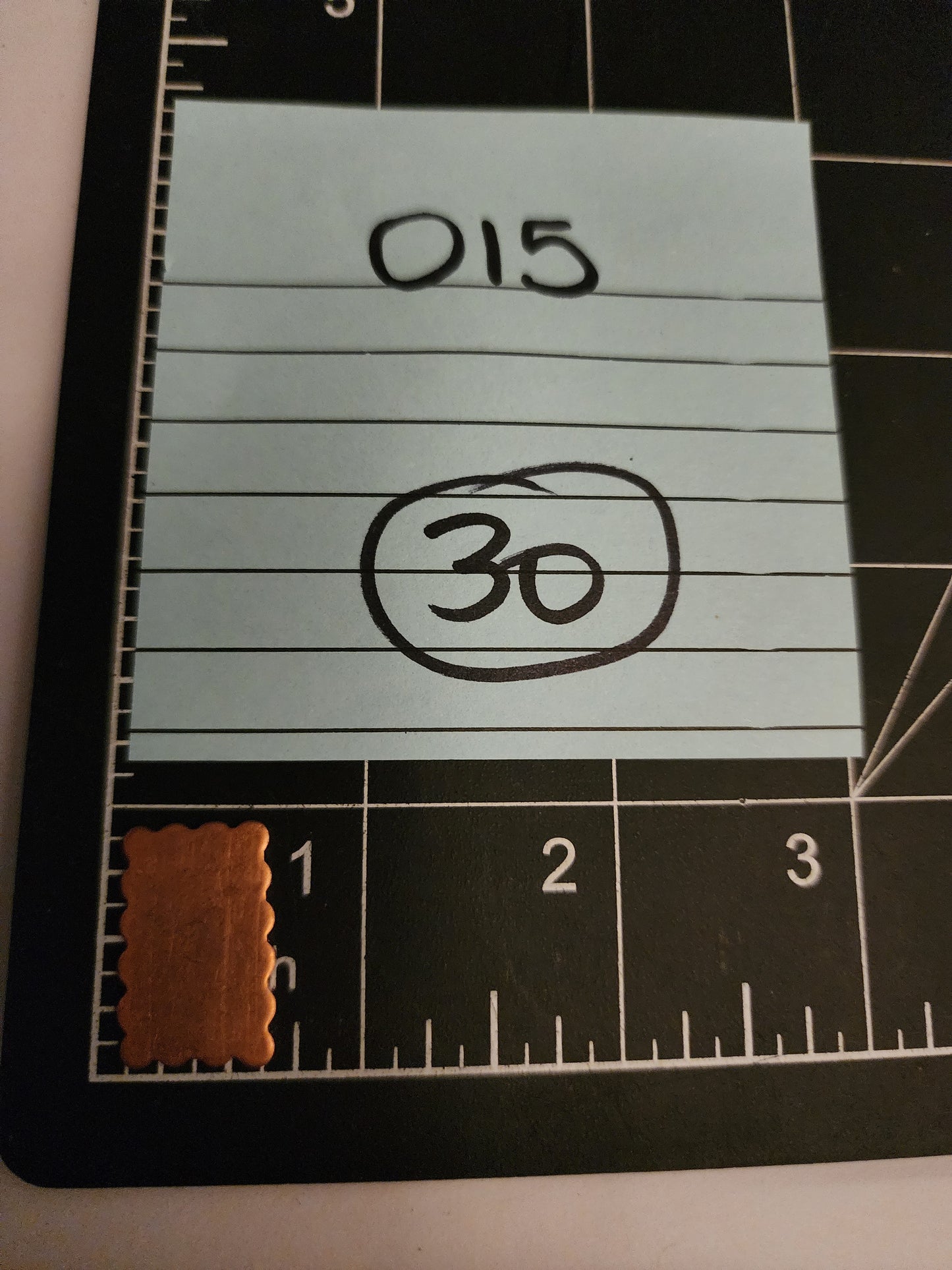 EV015 Copper Blank Rectangle - Stamp Shape