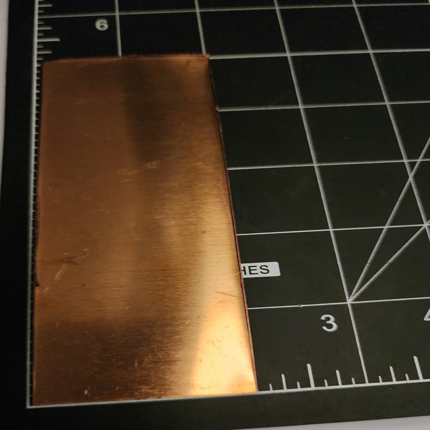 EV020 Copper Blank Rectangle - Large 5 x 2