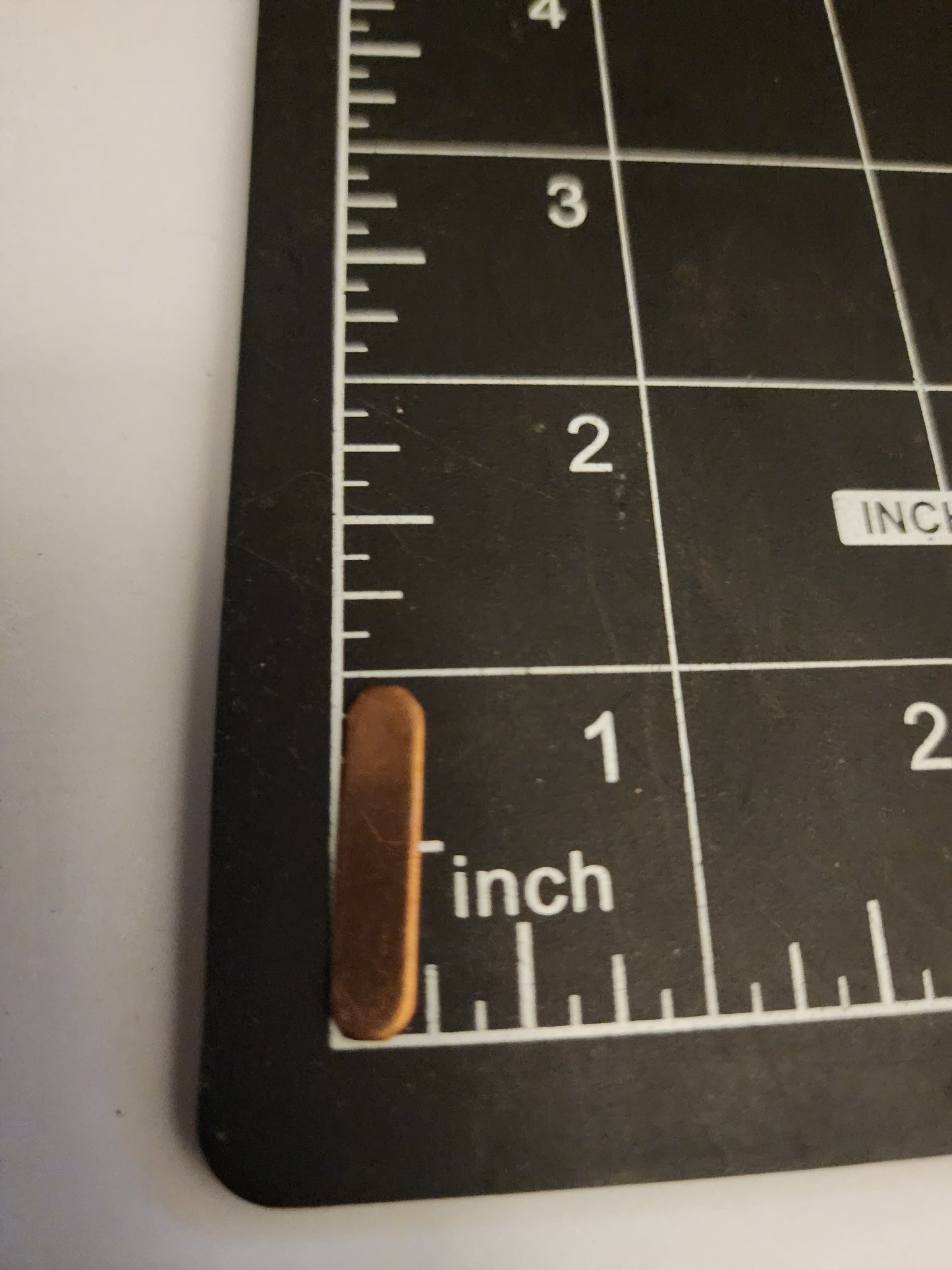 EV021 Copper Blank Rectangle - Small Rounded Corners