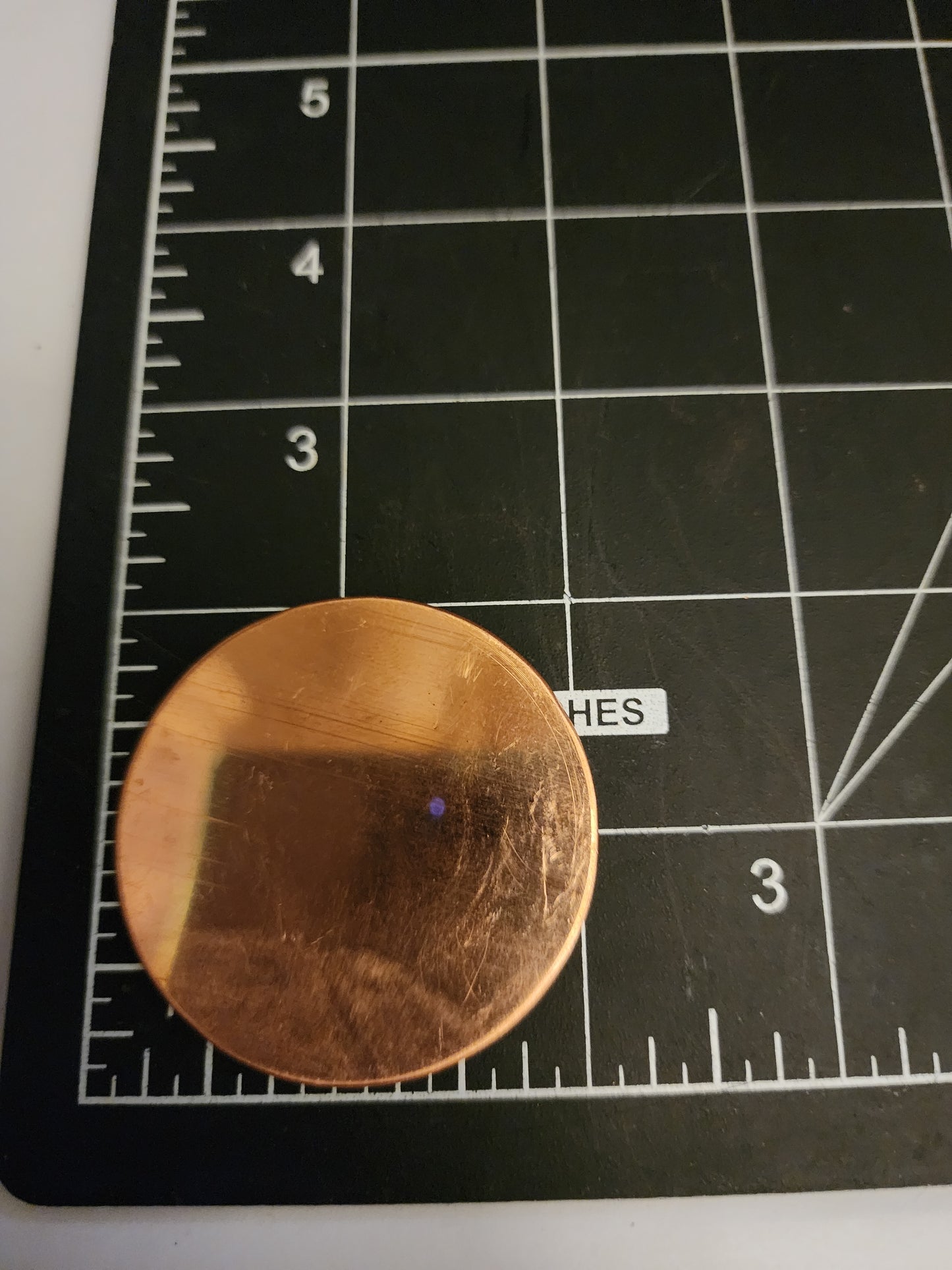 EV030 Copper Blank Circle - Flat 2" Circle