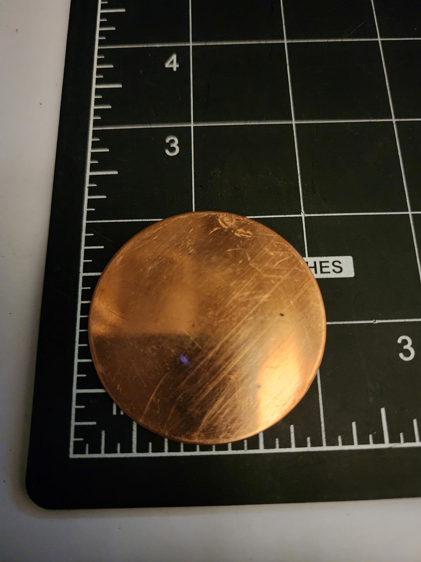 EV030 Copper Blank Circle - Flat 2" Circle