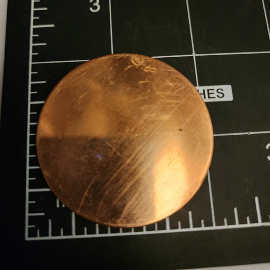 EV031 Copper Blank Circle - Flat 2" Circle