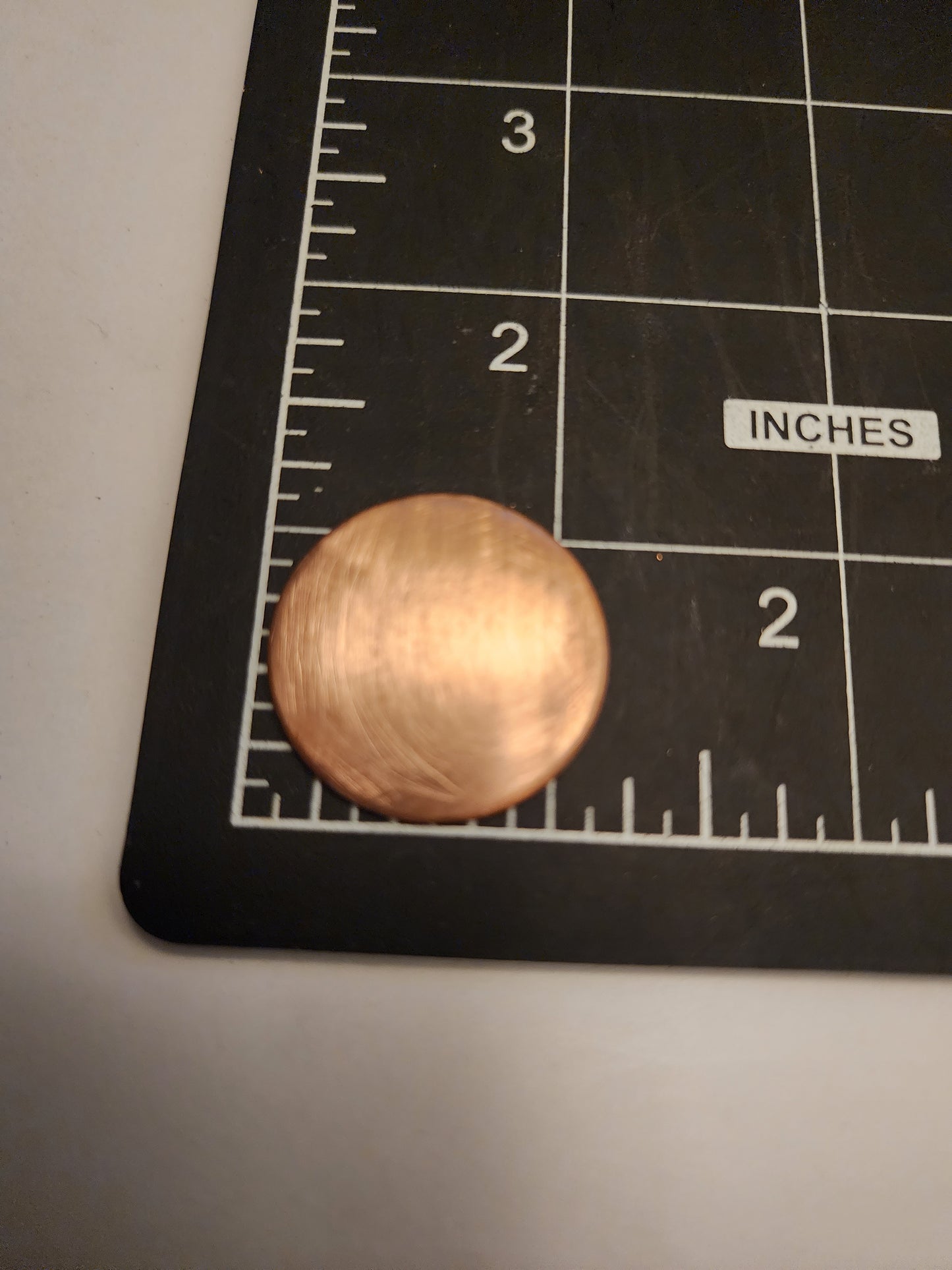 EV037 Copper Blank Circle - 1" - Flat no hole