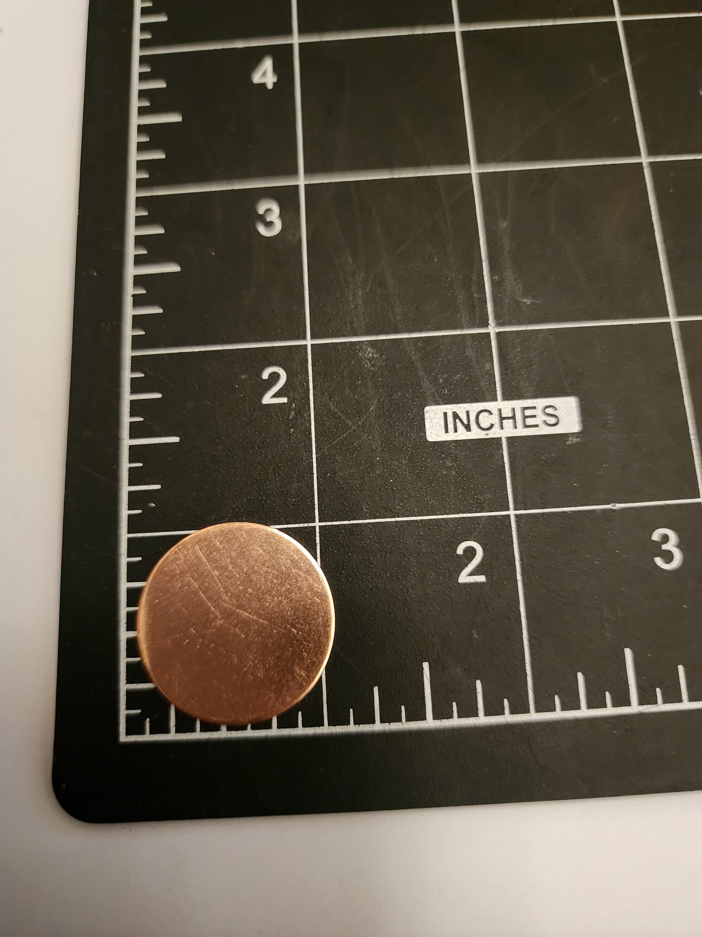 EV037 Copper Blank Circle - 1" - Flat no hole