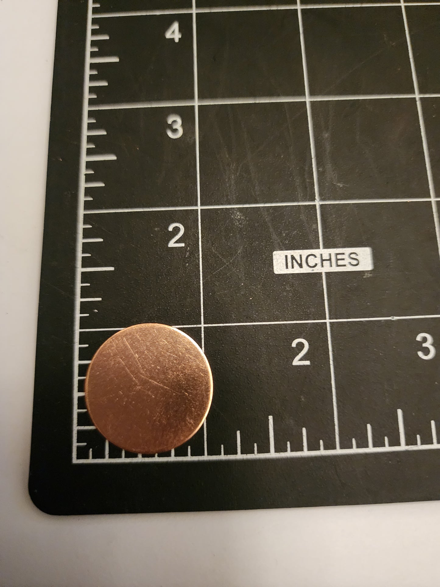 EV037 Copper Blank Circle - 1" - Flat no hole