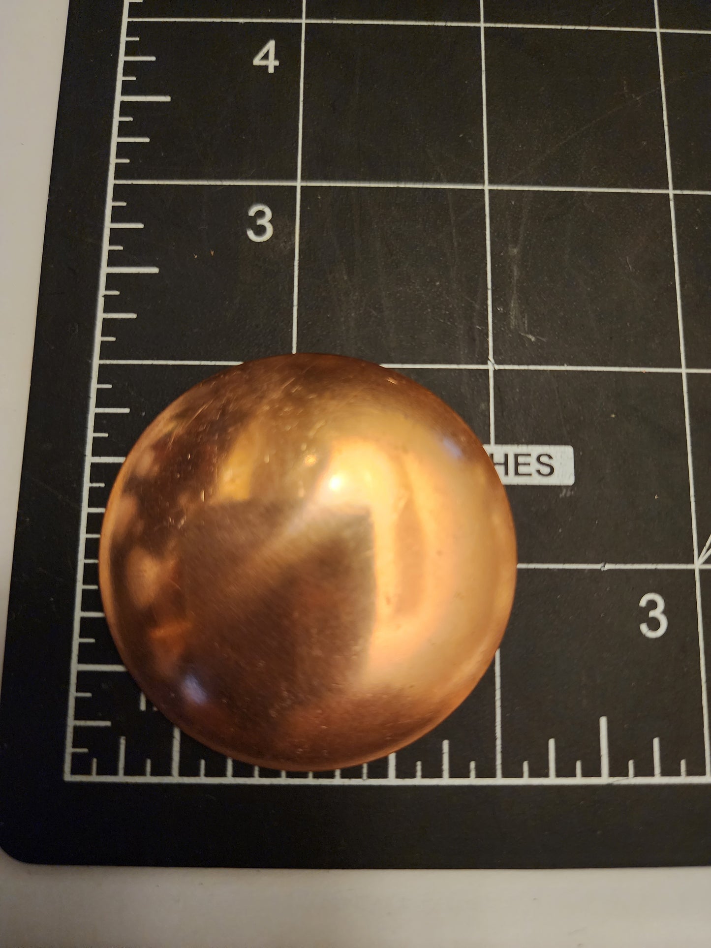 EV041 Copper Blank Circle - Large Domed Circle