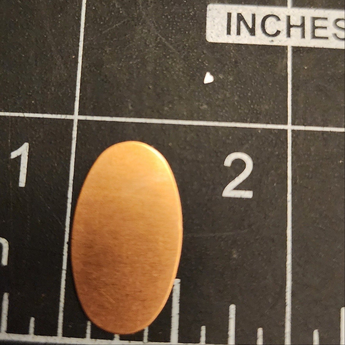 EV054 Copper Blank Oval - Small with Slight Dome