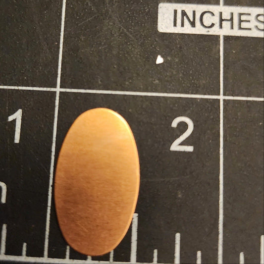 EV054 Copper Blank Oval - Small with Slight Dome