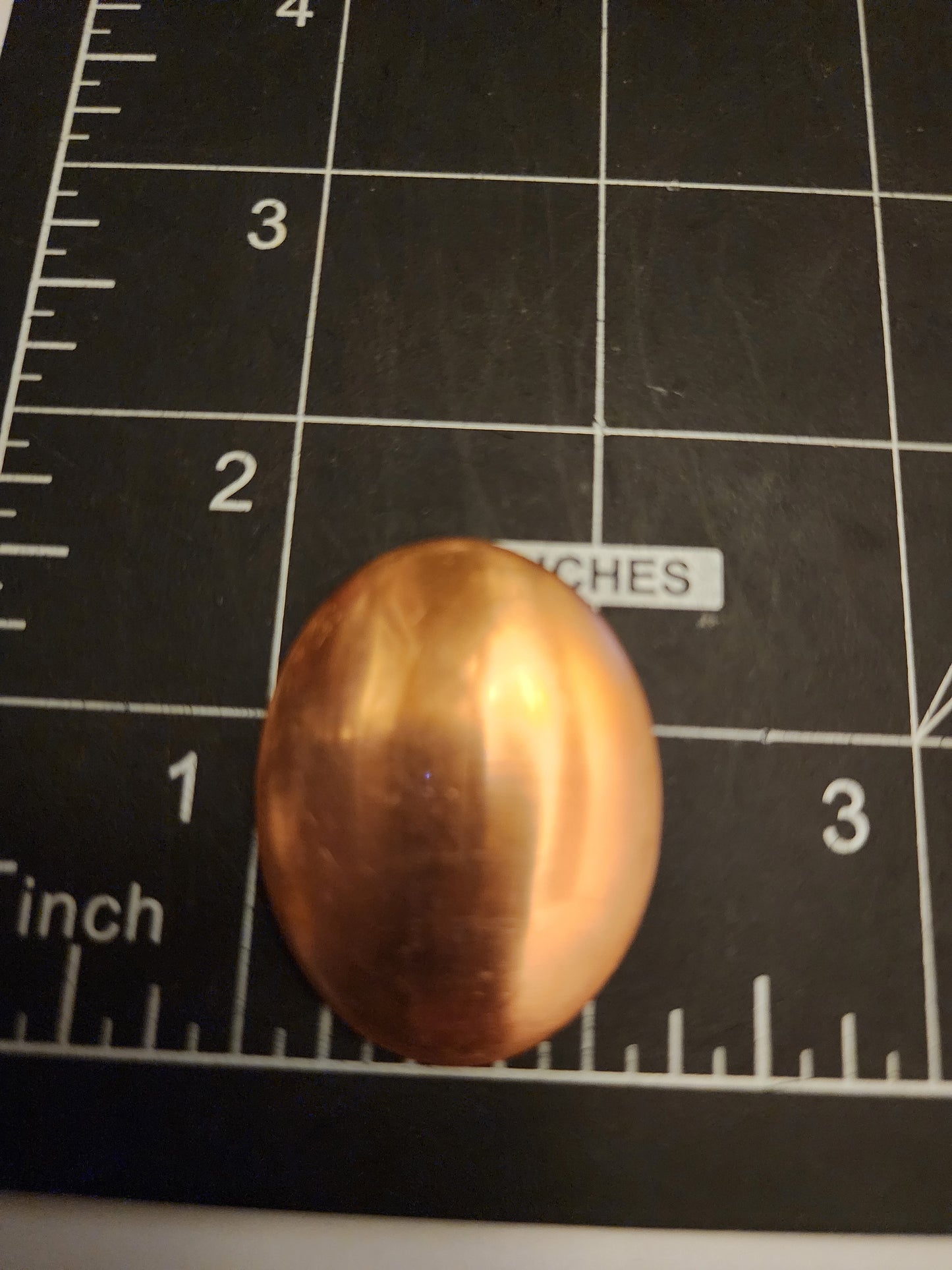 EV055 Copper Blank Oval - Domed 1.5"