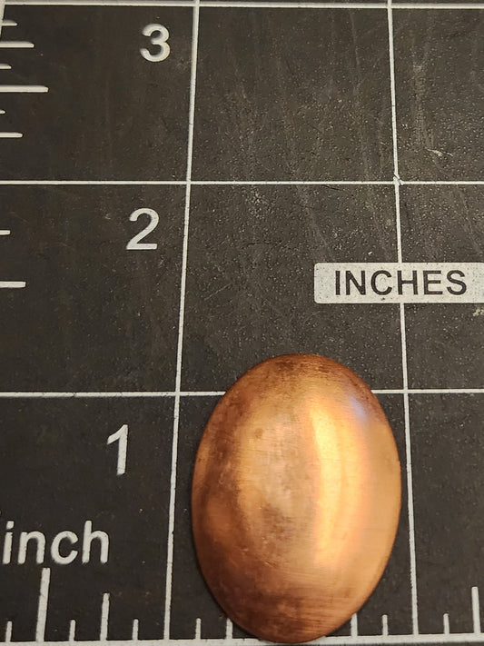 EV056 Copper Blank Oval - Small Domed