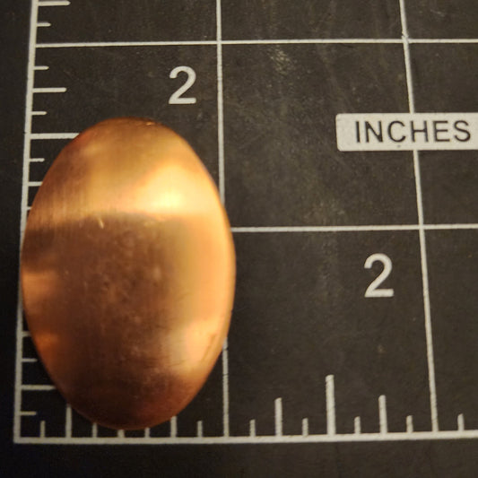 EV058 Copper Blank Oval 1 1/2" x 1"