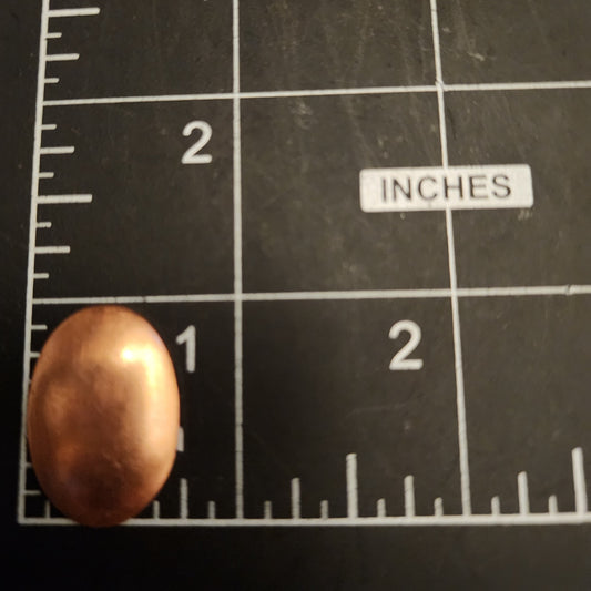 EV062 Copper Blank - Oval 1" Domed