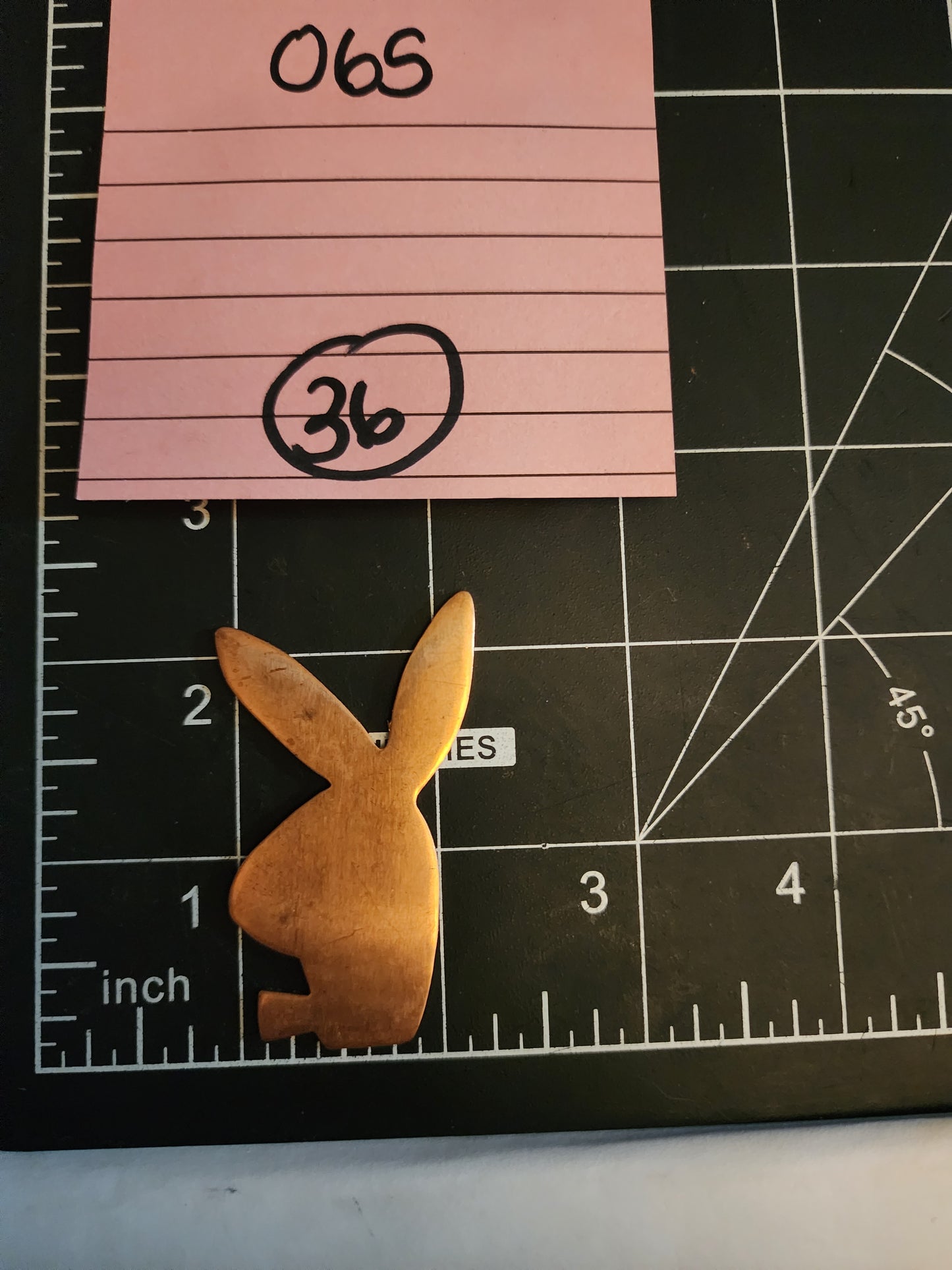 EV065 Copper Blank Nature - Large Bunny