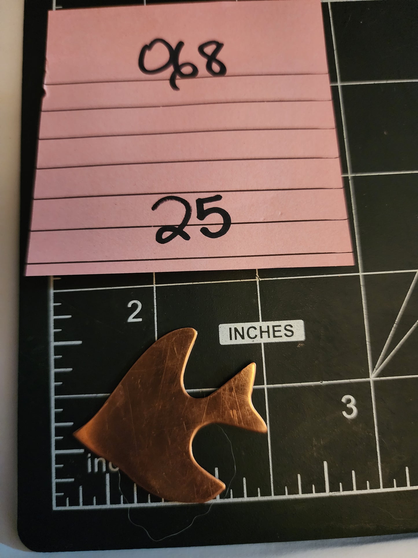 EV068 Copper Blank Nature  - Angle Fish