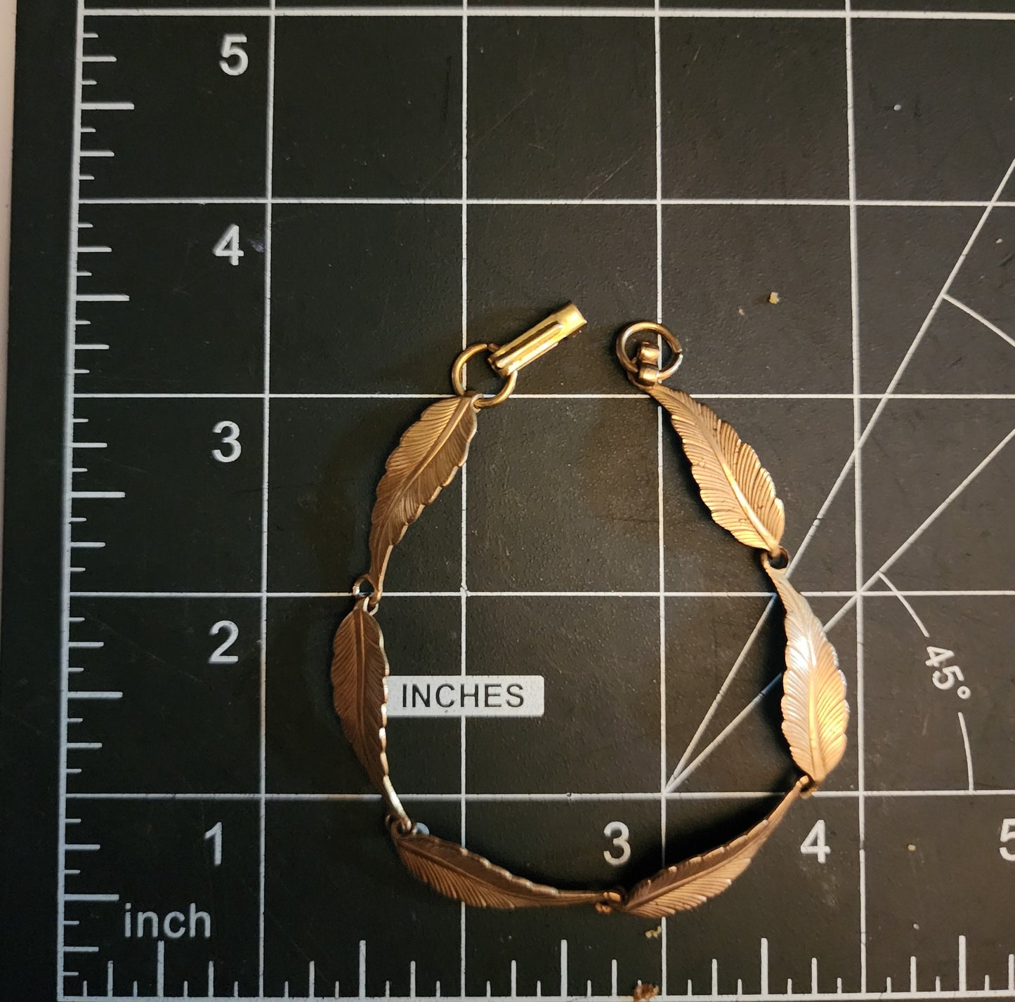 EV085 Copper Blank Bracelet - Copper Leaf Bracelet - Vintage