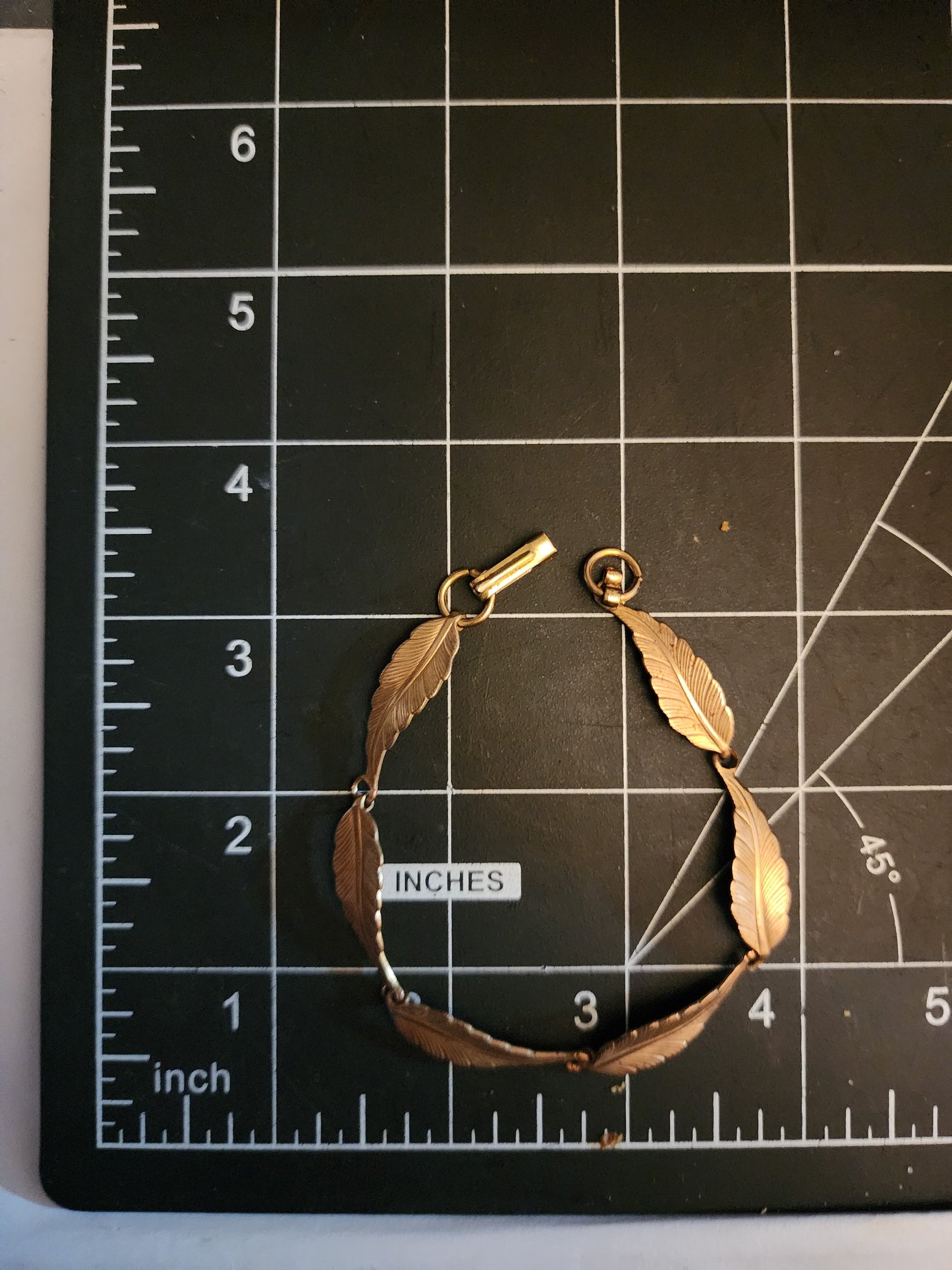 EV085 Copper Blank Bracelet - Copper Leaf Bracelet - Vintage