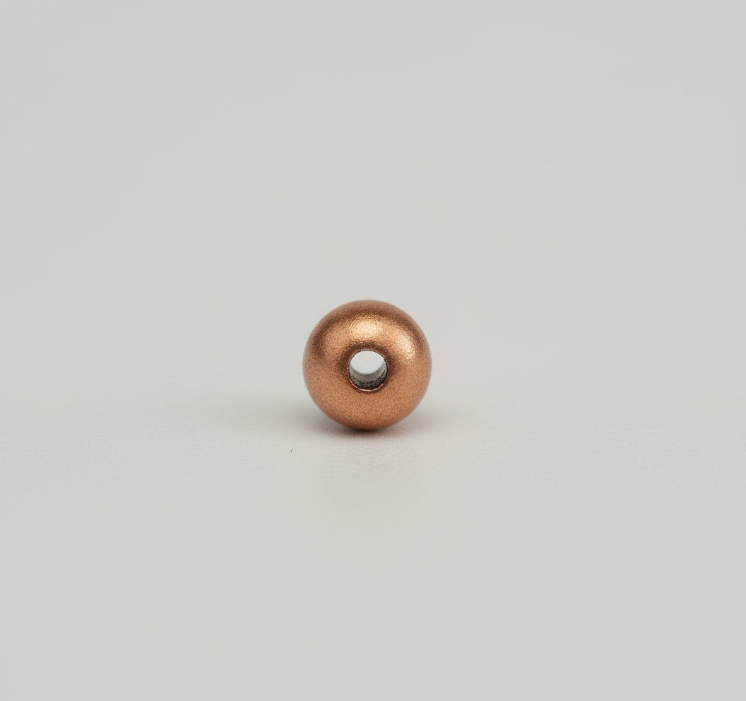 EV104 Copper Blank Beads - Medium 12mm - Package of 10