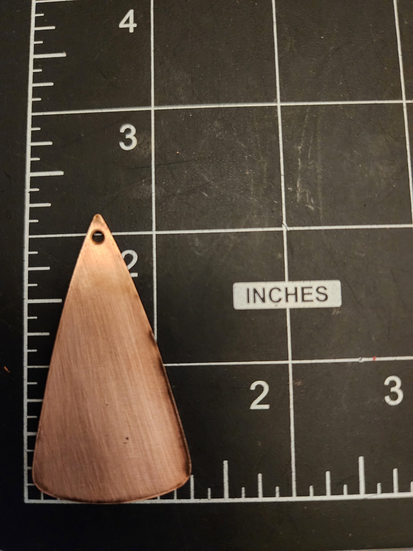 EV114 Copper Blank-Triangle/Teardrop With Hole!