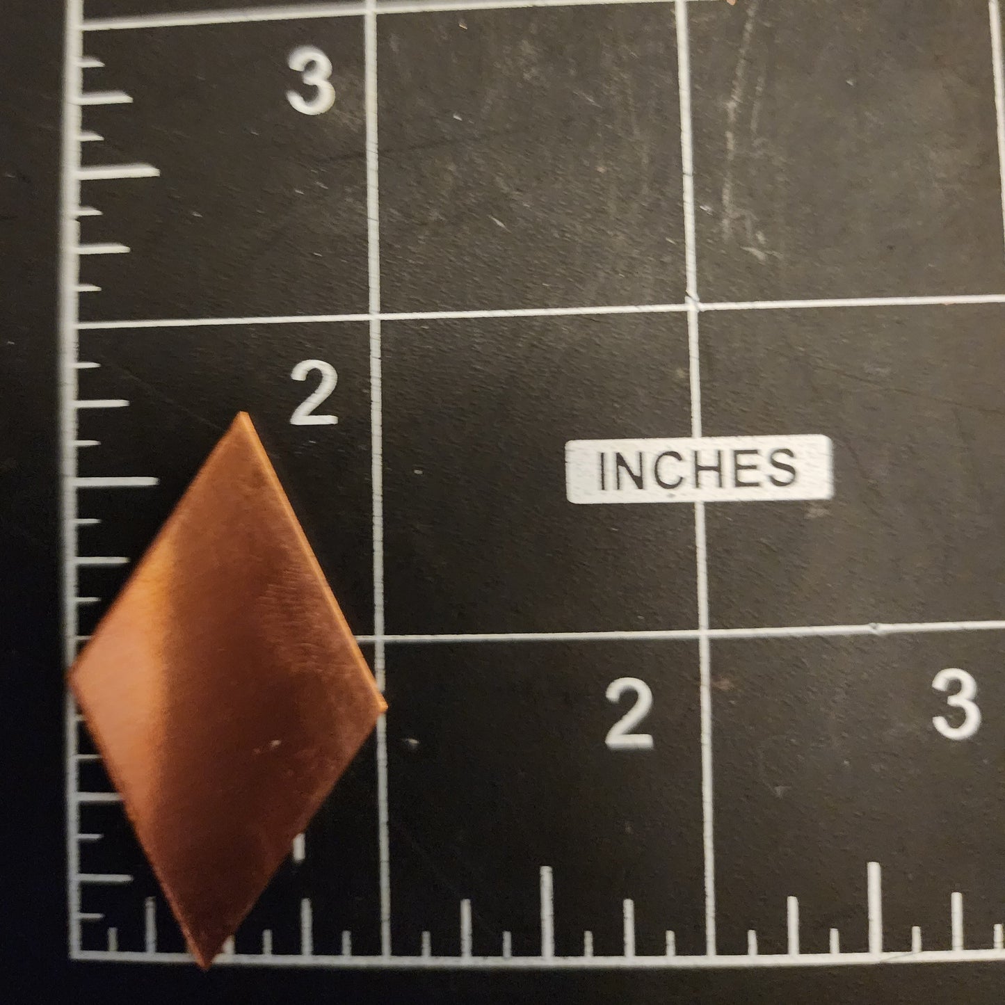EV118 Copper Blank Diamond 1 1/2 x 1"