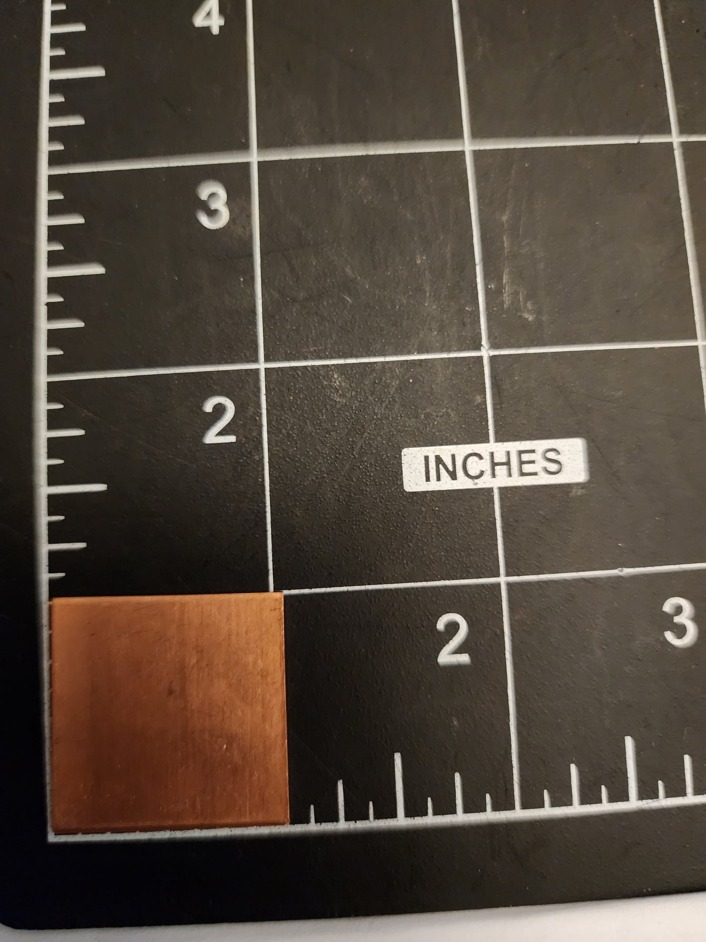EV122 Copper Blank Square 1x1