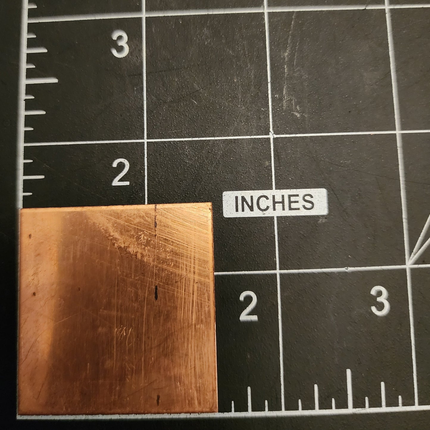 EV123 Copper Blank Square - 1 1/2 x 1 1/2