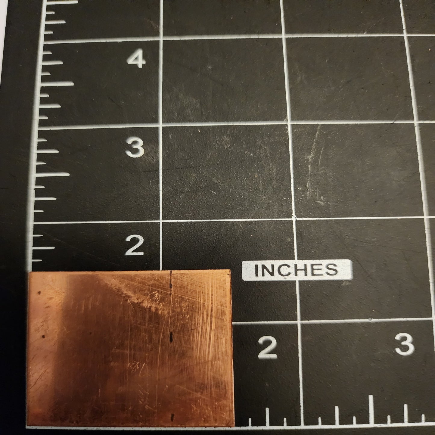EV123 Copper Blank Square - 1 1/2 x 1 1/2