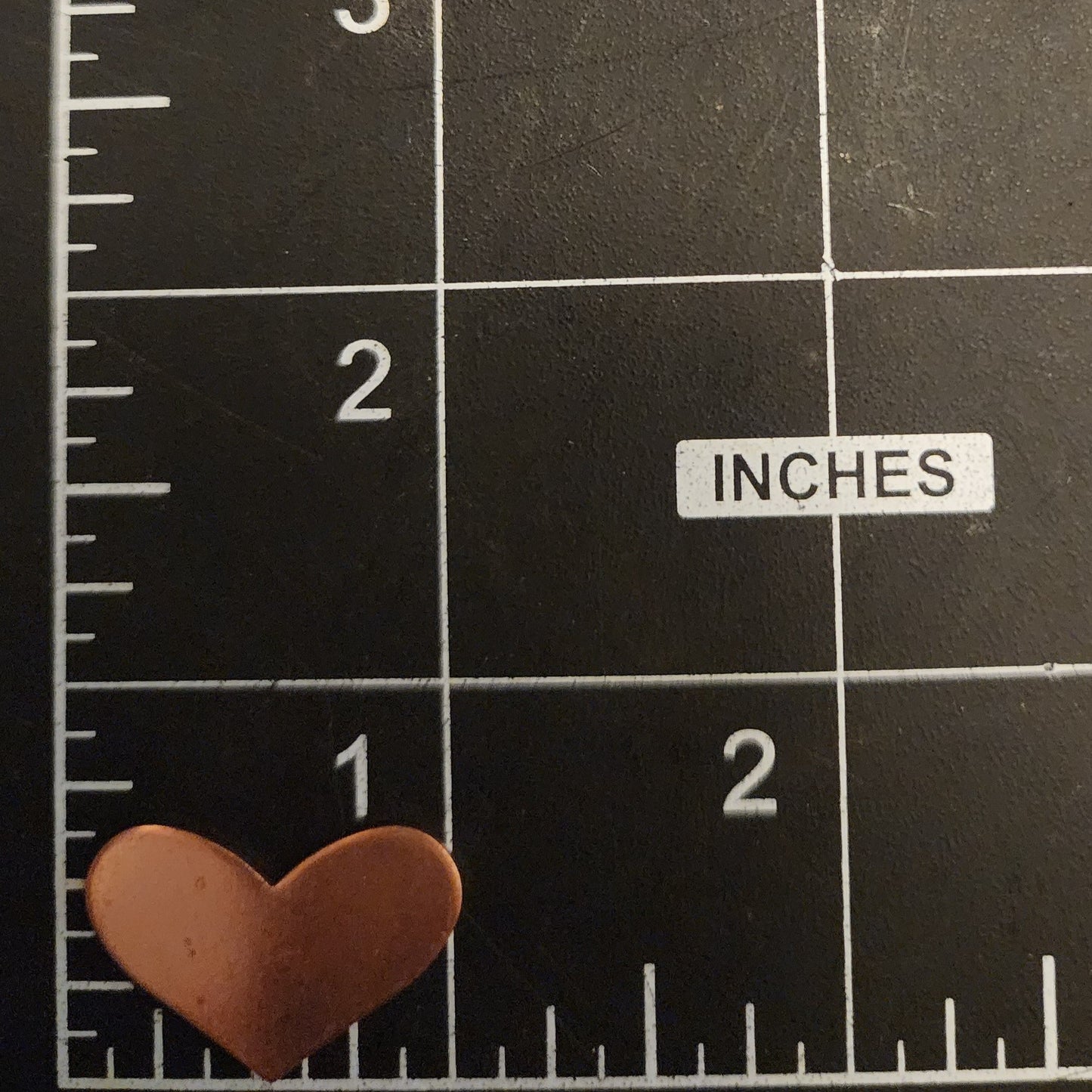 EV134 Copper Blank Heart - Small Wide Heart