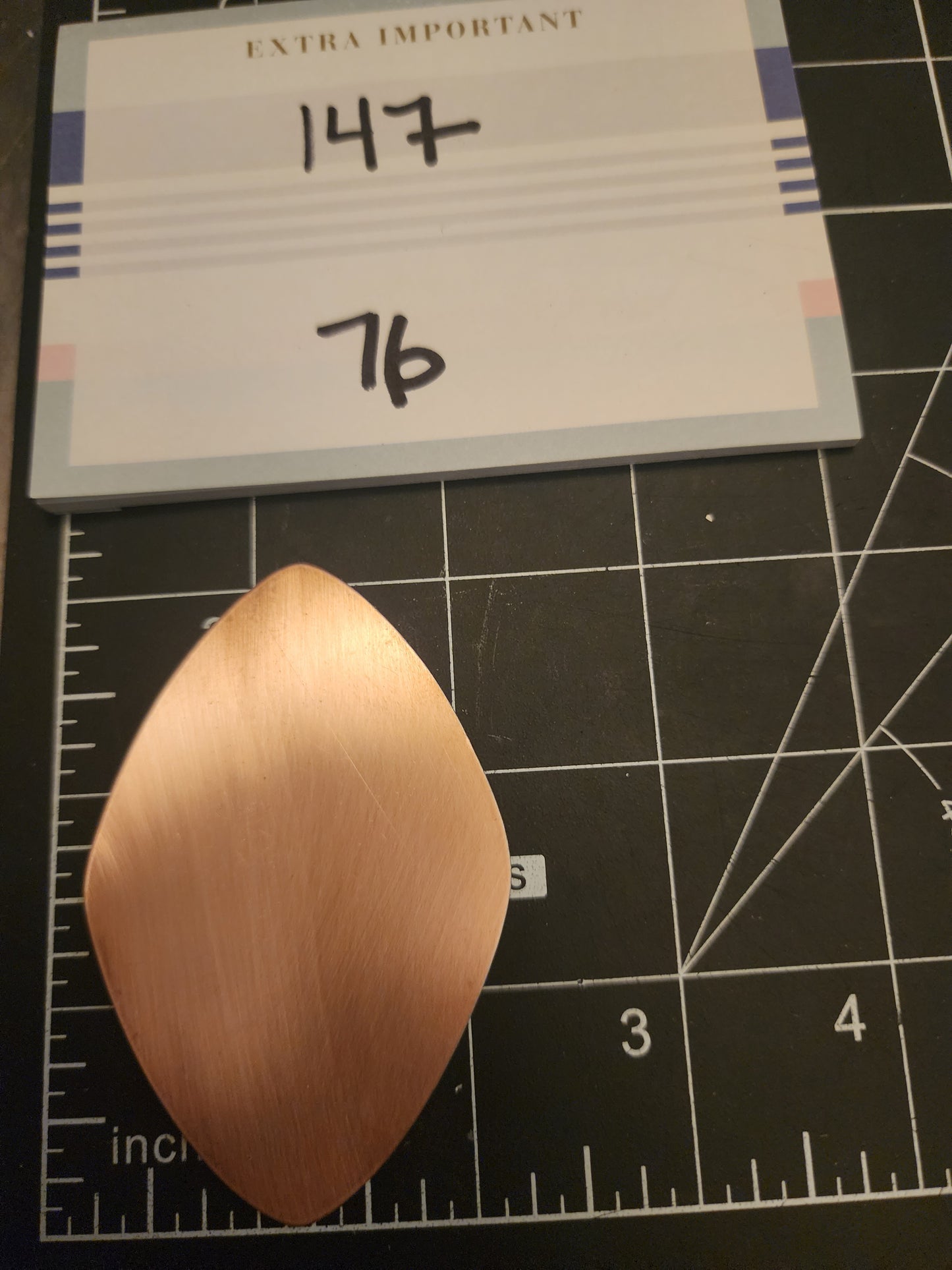 EV147 Copper Blank Misc. - Large Rounded Diamond