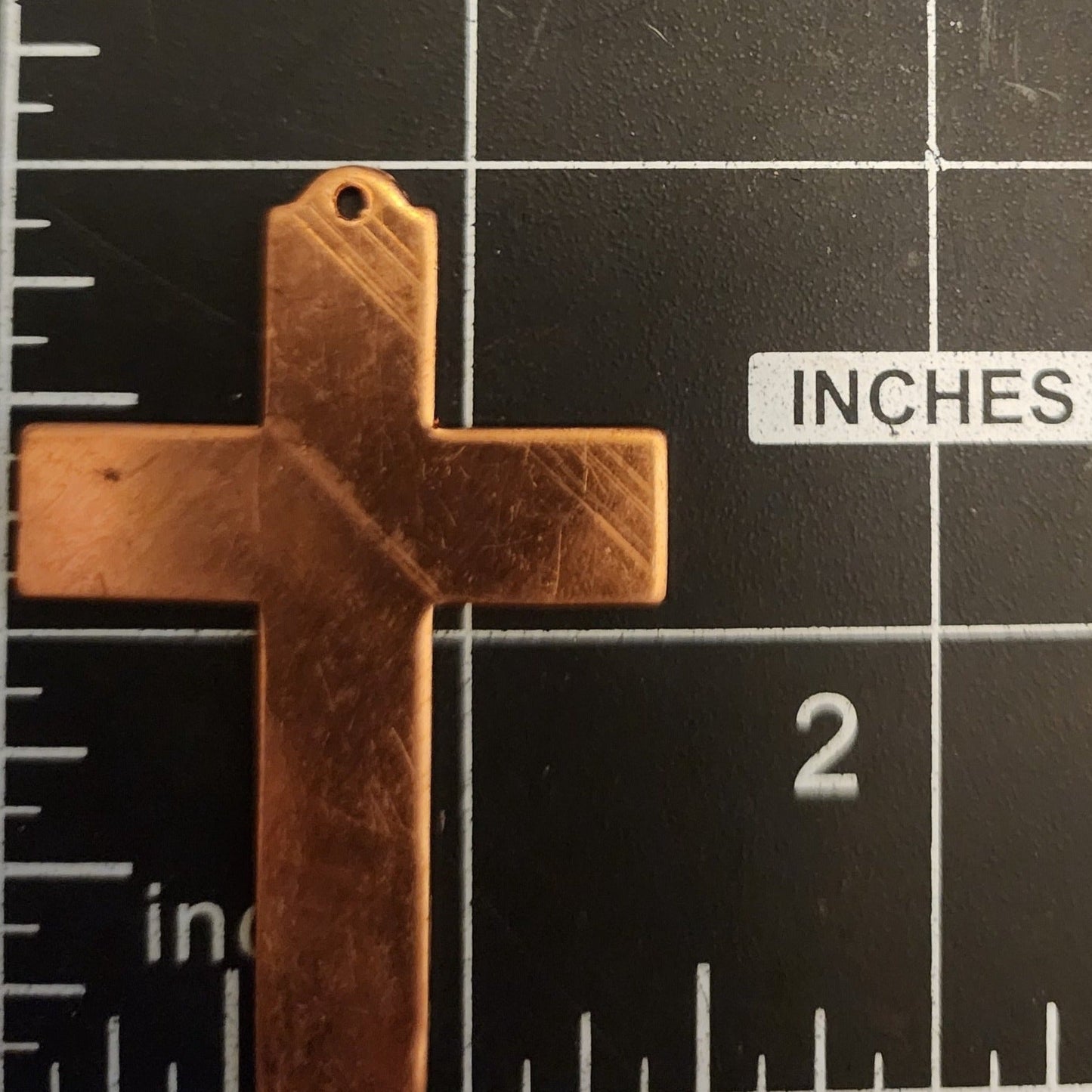 EV151 Copper Blank Misc. - Large Cross With Hole