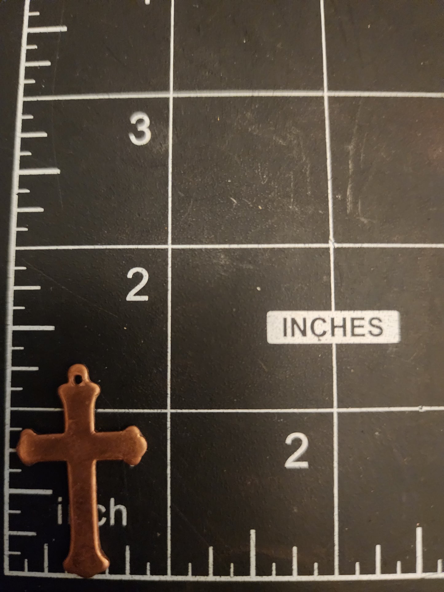 EV160 Copper Blank Misc. - Small Cross With Decorative Top Hole