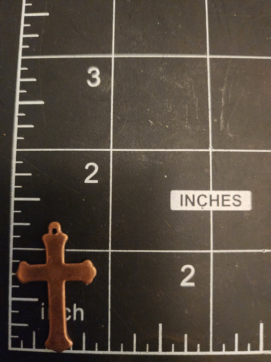 EV160 Copper Blank Misc. - Small Cross With Decorative Top Hole