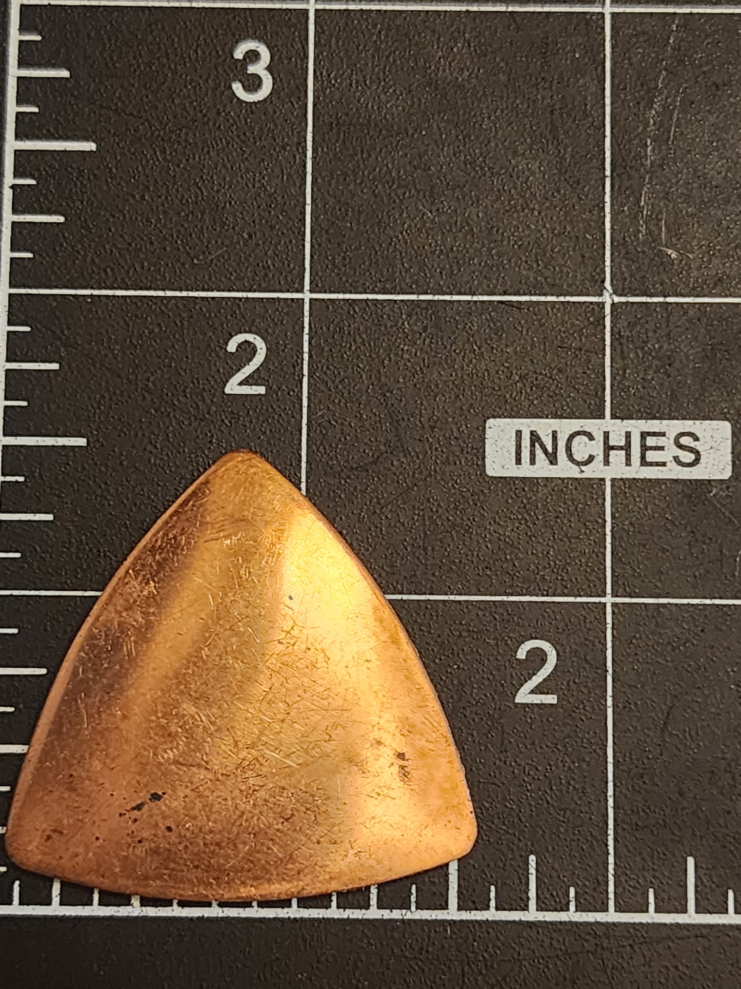 EV169 Copper Blank Triangle/ Rounded Corners