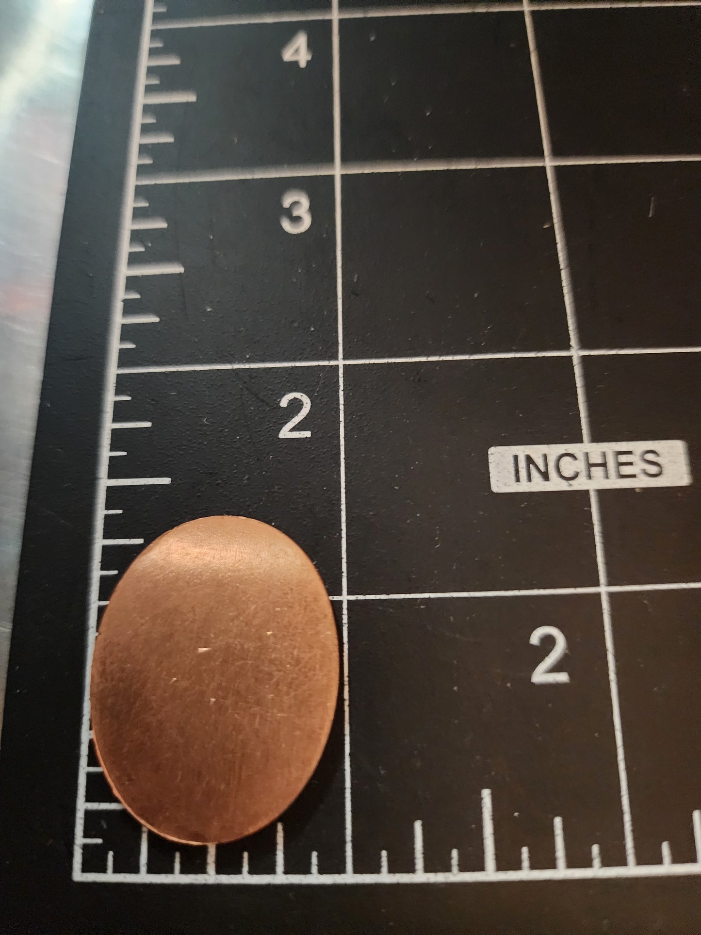 EV063 Copper Blank Oval - Rounded Oval