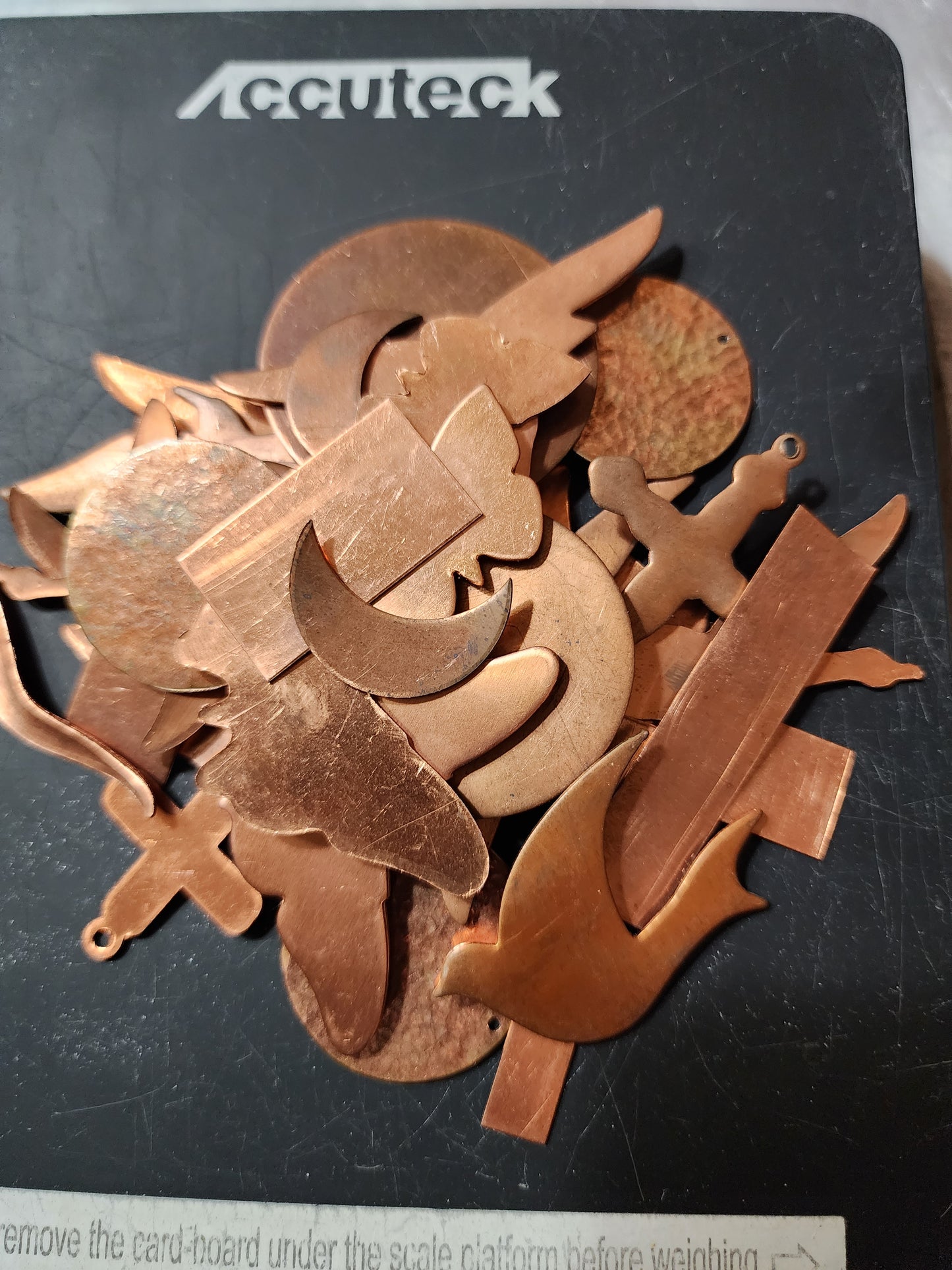 EV300 Copper Blank Misc. - Random Pack of 30 Stamped Copper Pieces