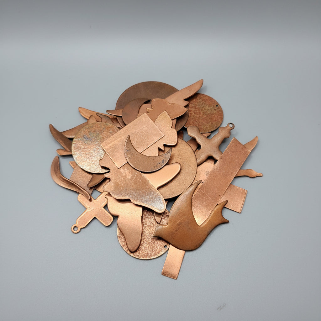 EV300 - Random Pack Consisting of 20 Stamped Copper Pieces.