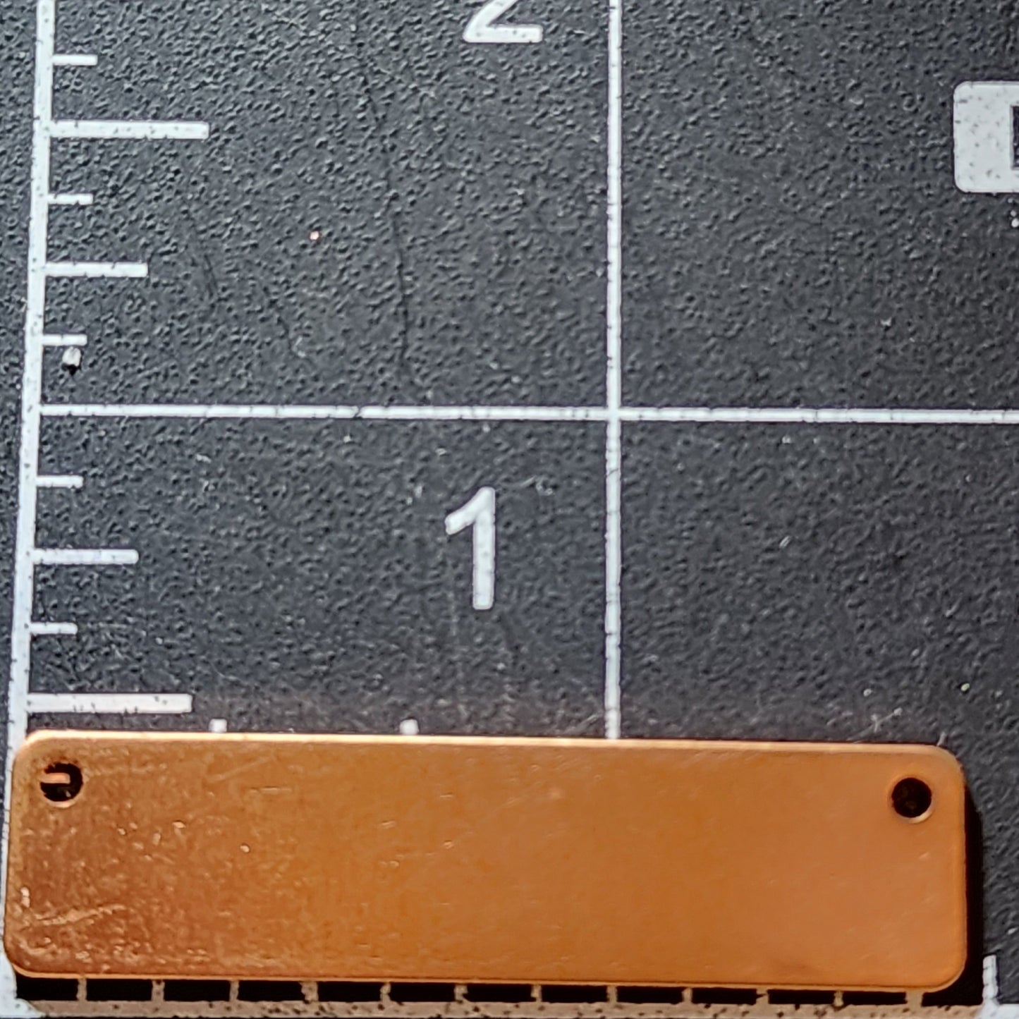 EV197 Copper Blank Misc. Bar with 2 Holes