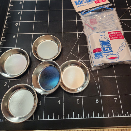 Tiny Steel Dishes, Great for Wet Packing and Liquid Enamels - 6 pack