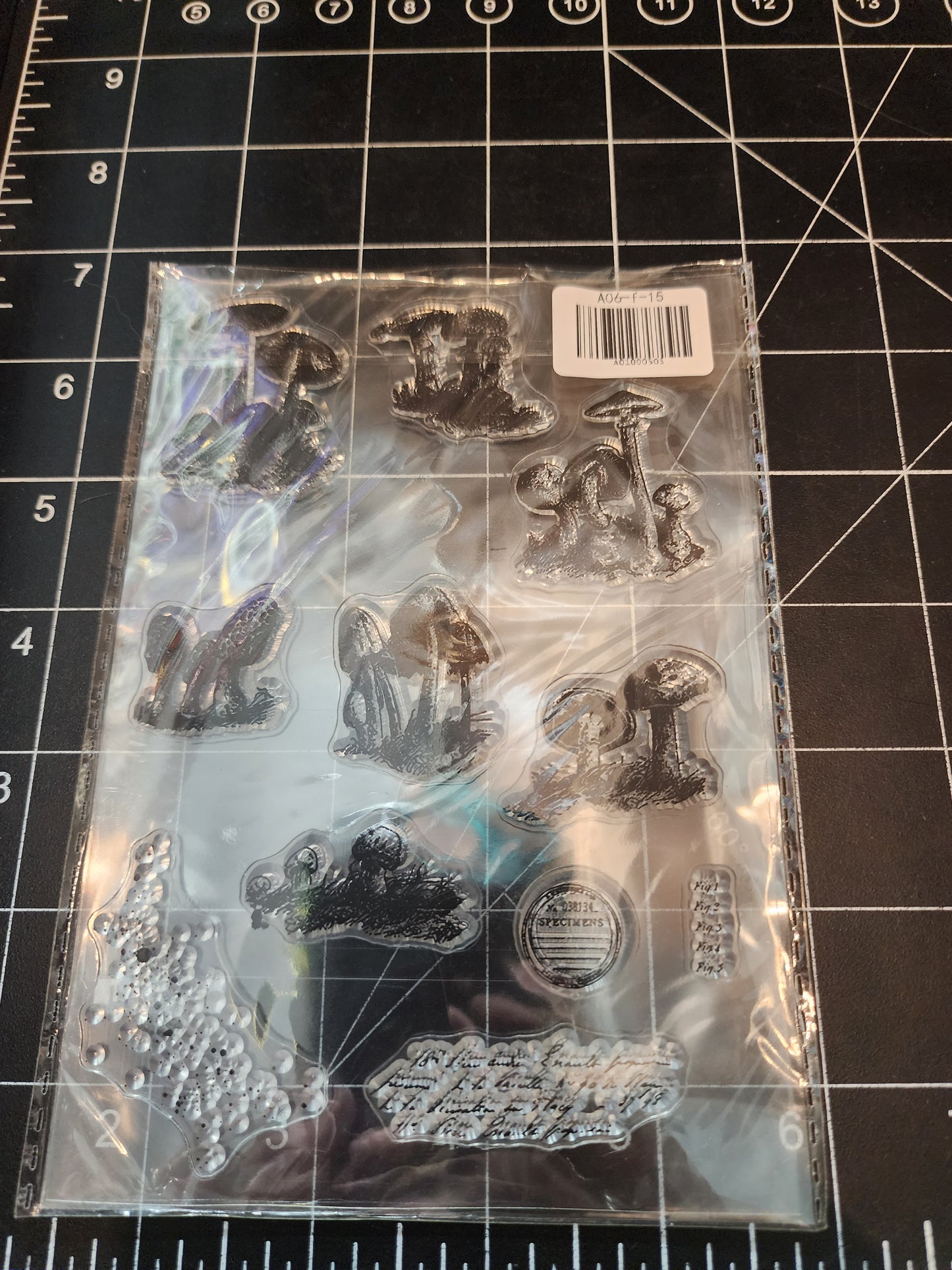 Tiny Cling Stamps for Enameling with Potter and Archive Ink Pads