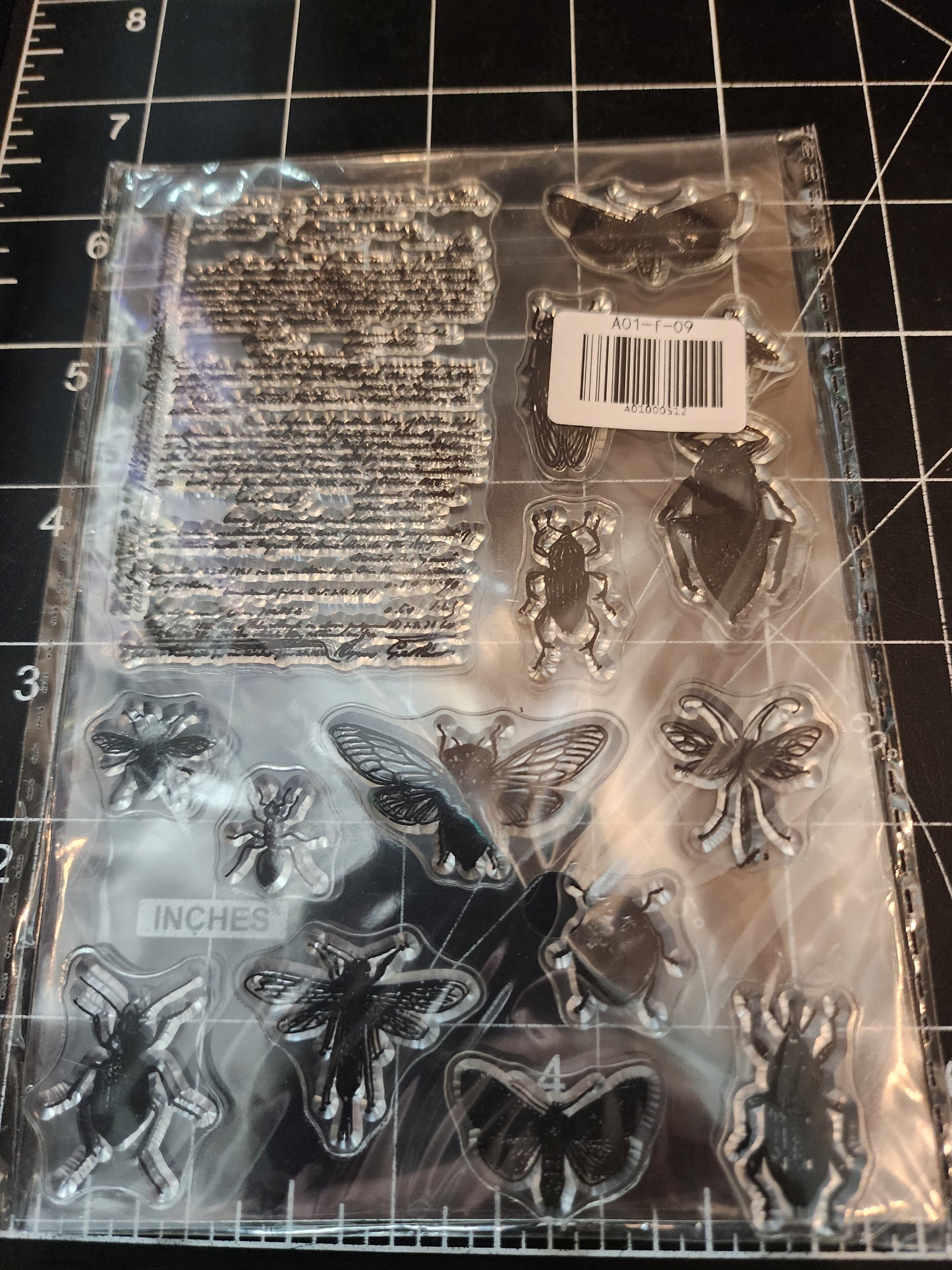 Tiny Cling Stamps for Enameling with Potter and Archive Ink Pads