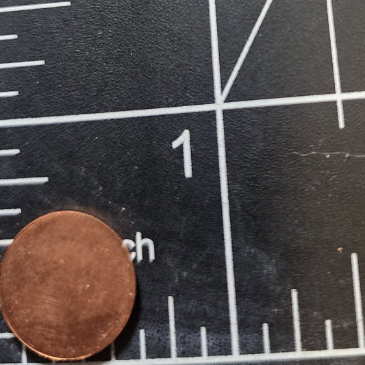 EV036 Copper Blank Circle - Tiny - 1/2" Diameter