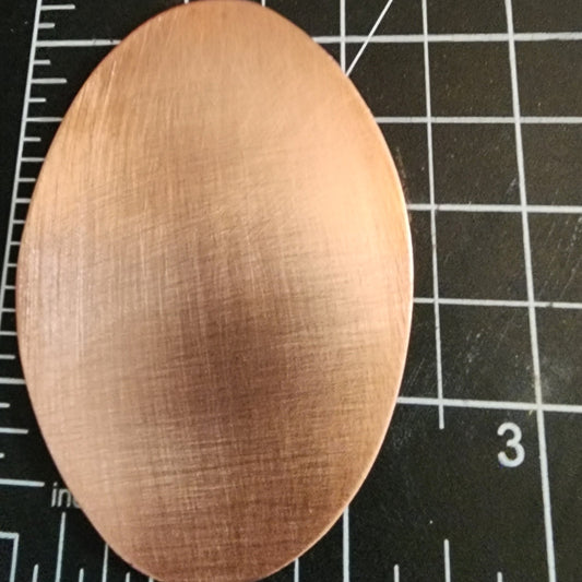EV172 Copper Blank Very Lage Oval 3" x 2.5"