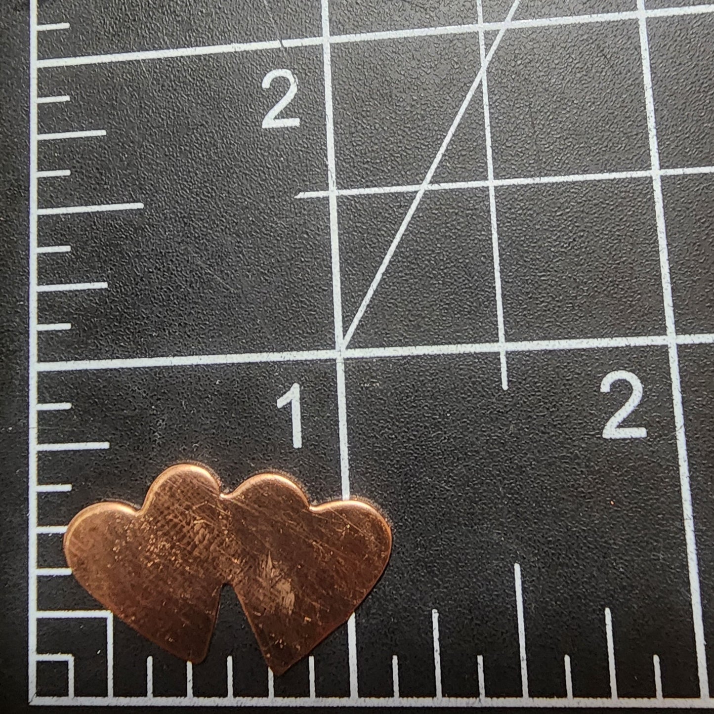 EV135 Copper Blank - Cute Double Heart