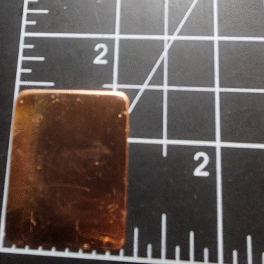 EV134 Copper Blank - Rectangle 1 x 1 1/2"