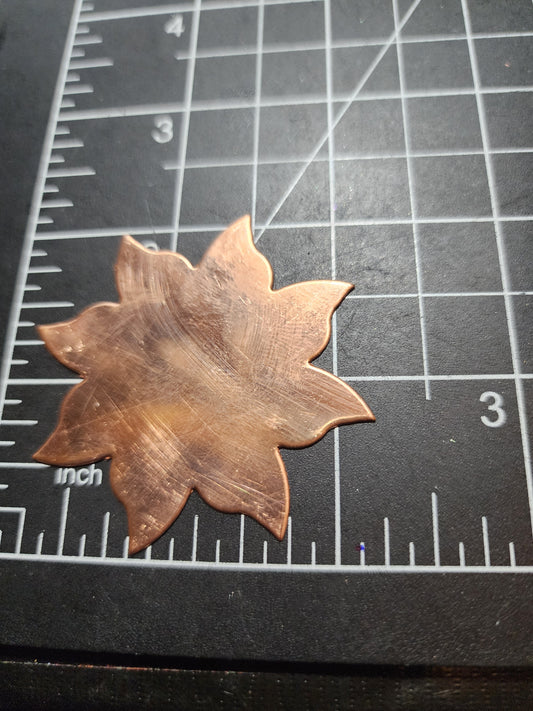 EV203 Copper Blank - Medium Size Pretty Flower/Sun